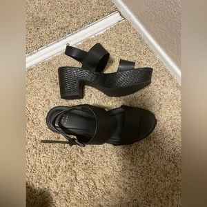 A new day heeled black sandals